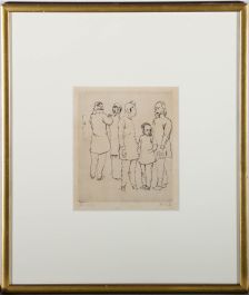 Emil Orlik (1870-1932) - Early 20th Century Etching, Chinese Women