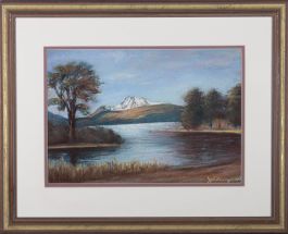 James W. Ferguson (fl.1915-1963) - 20th Century Pastel, Ben Lomond in Winter