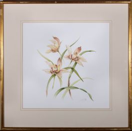 Jan Mere - 1996 Watercolour, Orchids