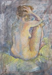 20th Century Pastel - Seated Nude