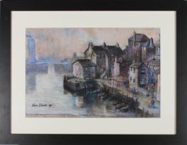 Ken Leech - Framed 1981 Pastel, Evening Light
