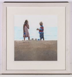 Contemporary Oil - Sandcastles On The Shore