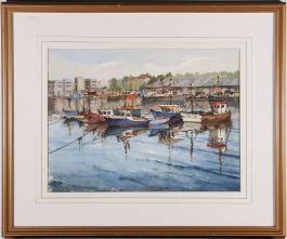 Topline Broadhurst (1920-2015) - 20th Century Watercolour, Plymouth Harbour