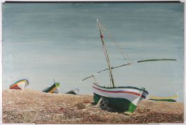 Colin Lloyd  - 20th Century Oil, Beached Boats