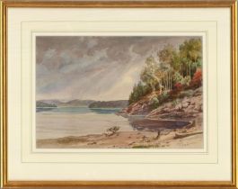 R.W. Sayle - Framed  Early 20th Century Watercolour, Rocky Bay