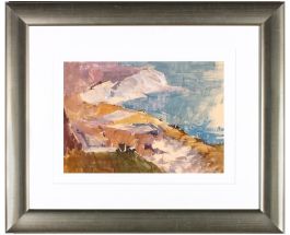 Michael Cadman RI ARCA (1920-2012) - Mid 20th Century Watercolour, Cliff Tops