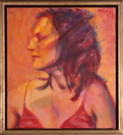 Clifford Hanley (1948-2021) - 2008 Oil, Bongo Lady II
