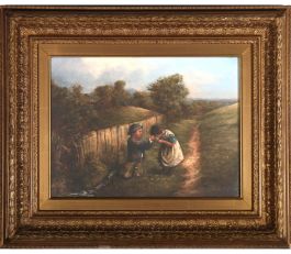 William Bromley II A. R. A. (1769-1842) - Oil, A Drink from the Brook