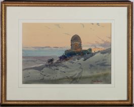 Michael Crawley - Framed 20th Century Watercolour, Dusk on the Nile