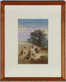 Thomas Dingle Jr. - Framed Early 20th Century Watercolour, The Harvesters