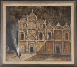 Deborah Jones (b.1922) - Framed Oil, Scuola Grande di San Marco, Venice, Italy
