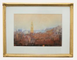  A. Ruskin-Browne - Framed 20th Century Pastel, Morning Light, Bristol
