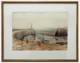 David William Burley (1901-1990) - 20th Century Watercolour, Winter Harbour