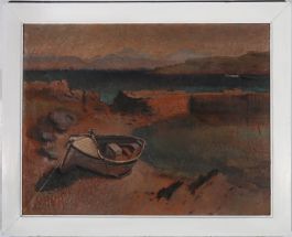 Susan French  - 1958 Oil, Beached in the Bay