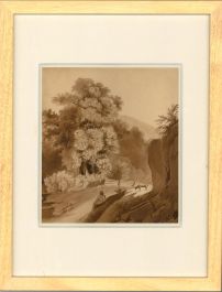 Follower of Simeon Fort (1793-1861) - Framed Watercolour, Hunting in Daylight