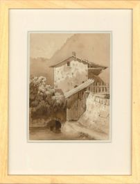 Follower of Simeon Fort (1793-1861) - Framed Watercolour, French Mill