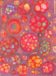 Lorraine Bampton (1946-2019) - 20th Century Pastel, Abstract Pink Forms