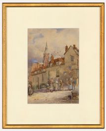 George W. Blackham (1832-1912) - Late 19th Century Watercolour, Little Bow St.
