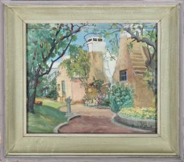 Frank Charles Black (British 1894-1982) - Framed Oil, Villa Gardens