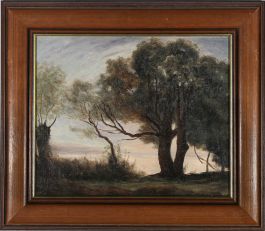 John Foulger (1943-2007) - Framed 20th Century Oil, Trees with a View