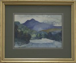 Framed 1934 Watercolour - Moel Siabod