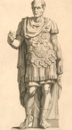 Claude Randon (1674-1704) - 18th Century Engraving, Statue of Julius Caesar