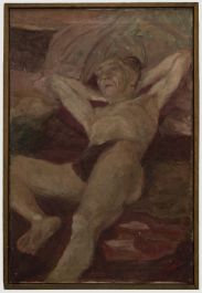 Early 20th Century Oil - Reclining Man