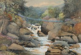 Early 20th Century Watercolour - Highland Bridge