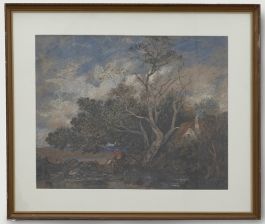 Richard Bond (1808-1886) - Framed 1861 Watercolour, On The Lledder