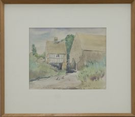 Alan Reiach ASA RSW (1910-1992) - Framed 1979 Watercolour, Cotswold Farm