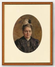 Ivan Lindhe (1875-1954) - Framed Swedish-American Watercolour, Tired Eyes