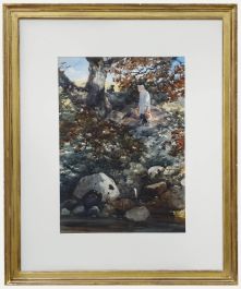 William Evans of Bristol AOWS (1809-1858) - Framed Watercolour, RHW Near Conway
