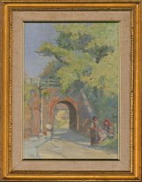 E. Stamp - Framed 20th Century Oil, The Causey Arch