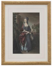 Robert Graves - Framed 19th Century Engraving, The Hon. Frances Duncombe