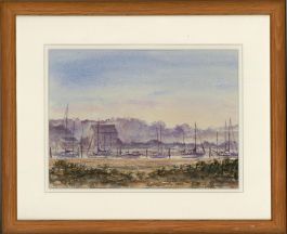 John Foster - Mid 20th Century Watercolour, River Yar Isle of White