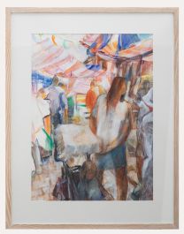 Jean Lunn - Framed Contemporary Mixed Media, High Street