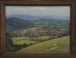 John Reay (1947-2011) - 20th Century Oil, View from Durham Edge