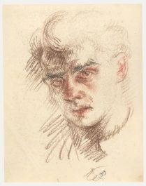 Francis Rudolph (1921-2005) - 1949 Pastel, Head Study IIII