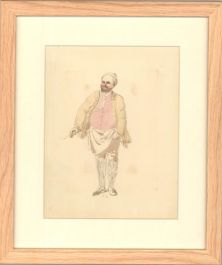 R. B - 19th Century Pen and Ink Drawing, The Innkeeper