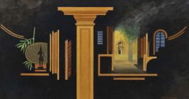 Trevor Frankland (1931-2011) - 20th Century Gouache, Temple Interior