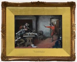 Follower of Albert L. Burroughs (1881-1916) - Watercolour, The Conspirators