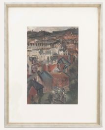 Circle of David Bomberg - Mid 20th Century Oil, View over the Town