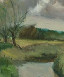 20th Century Watercolour - View of the River