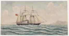 J. Susini - Late 19th Century Watercolour, The Steam Ship