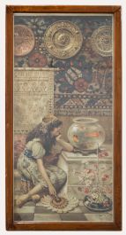 After William Stephen Coleman - Pears Print Chromolithograph, The Goldfish Bowl