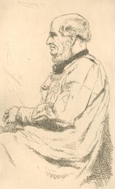 Herbert Cutner (1881-1969)- Early 20th Century Etching, Portrait of a Gentleman