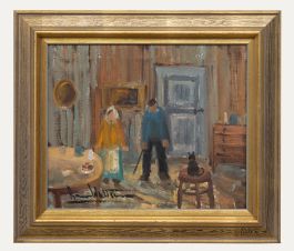 Arne Wallsten (b.1932) - Mid 20th Century Oil, At Home