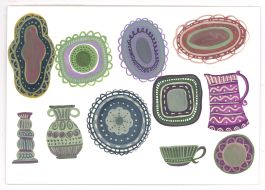 Jemma Jamie - Contemporary Gouache, Earthen Pottery