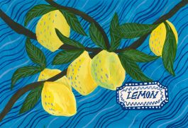 Jemma Jamie - Contemporary Gouache, Lemon Tree