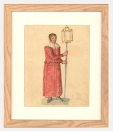 Italian School 19th Century Watercolour - The Candle Holder